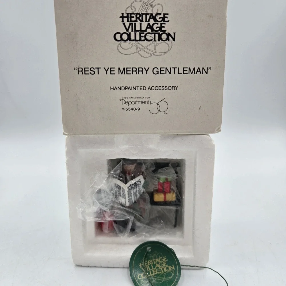 Dept. 56 Rest Ye Merry Gentleman Retired 2002 Christmas in the City 55409 New